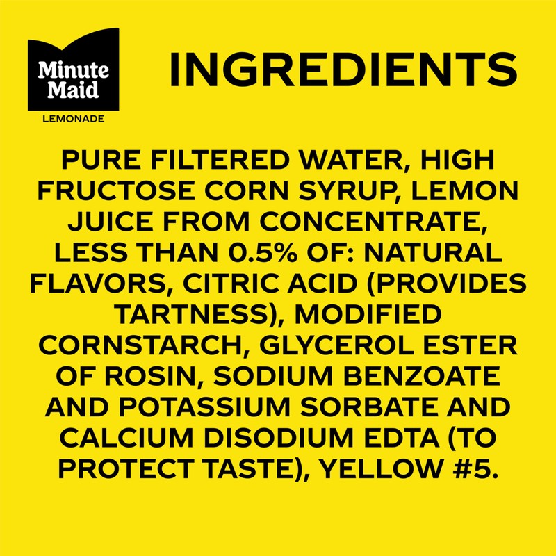 Minute Maid Lemonade PET, 12 fl oz, 6 Pack