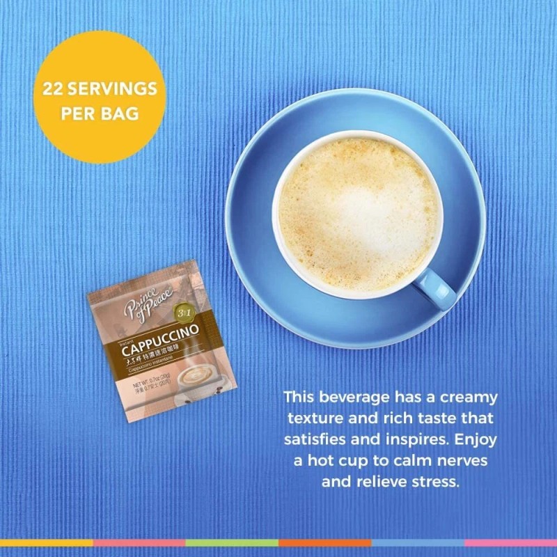 Prince Of Peace Instant Cappuccino 15.5 Ounce Pack of 1