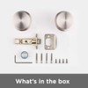 Kwikset Pismo Interior Passage Door Knob, Handle for Closet and