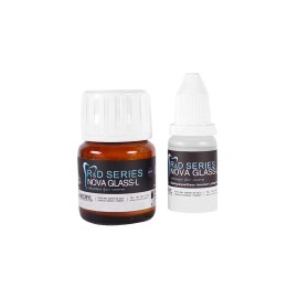 NOVA GLASS Radiopaque glass ionomer luting cement 15 g Powder / 10 ml Liquid / Using Applic