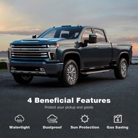 Logan Tonneau Cover Soft Tri-Fold Truck Bed for 2019-2023 Ram 1500,Bed Cover Truck Bed Covers Compatible with 2019-2023 Dodge Ram 1500 5.7ft