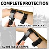 Archery Arm Guard Leather Archery Forearm Guard with Side-release Buckles,19cm
