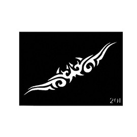 Pochoir Tribal pour le Corps format 3'' X 4'' #201