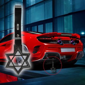 JDM TSURIKAWA 6 STAR Carbon Fiber Ring Subway Train Bus Handle Strap Charm Drift