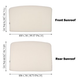 AuMoHall Roof Sunshade for Model Y, Ice Crystal Sunroof Shade Sun Shade UV Protection Covers for Cool Summer Driving, Model Y Accessories