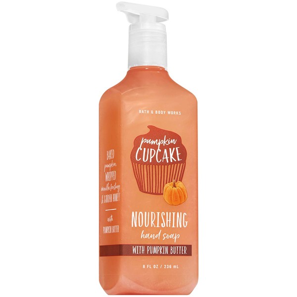 Bath and Body Works PUMPKIN CUPCAKE Hand Soap with Pumpkin Butter 8 Fluid Ounce (2018 Fall Edition)