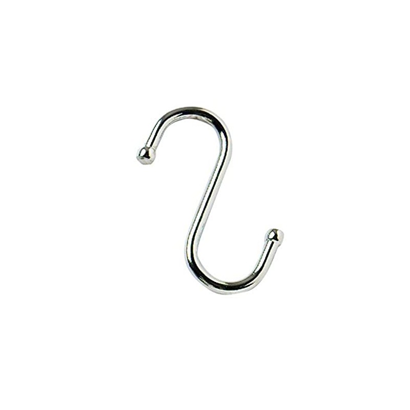 Merriway BH05332 (2 Pcs) Kitchen S-Hook Chromed 75mm - Pack