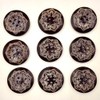 Lurrose 50pcs Wood Buttons Retro Wooden Button Engraving Buttons Engraving