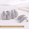 Guptue gold plated cubic zircon earrings eardrop ball stud fashion