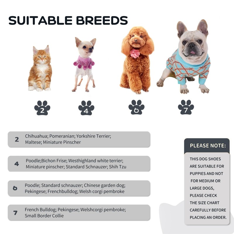 Dog Boots, Non-Slip Dog Shoes 2pcs, Dog Boots Paw Protector,Boots