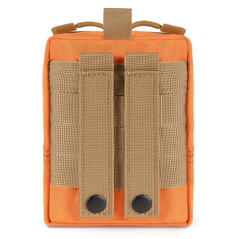 FRTKK 2팩 몰 파우치 - 전술용 컴팩트 방수 EDC 백