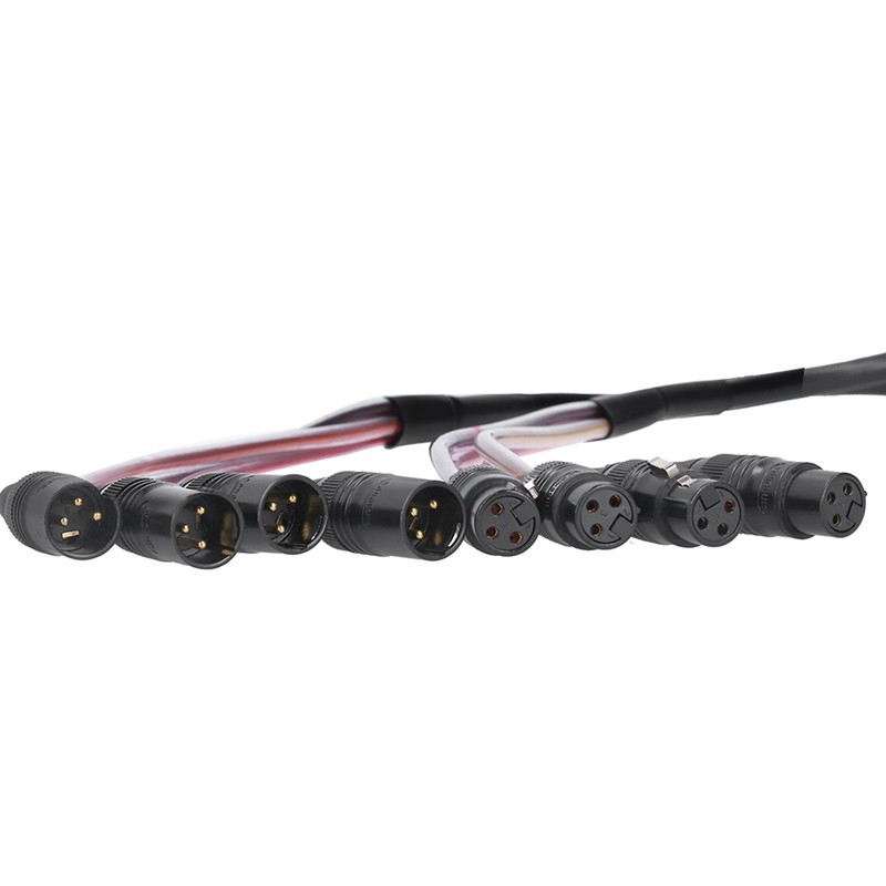 1.5m XLR Audio Cable 4 Channel Splitter Cable Microphone Speaker