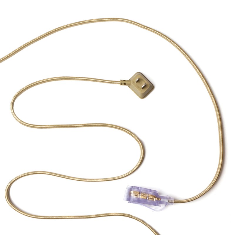 Globe Electric 22816 Designer Series 9ft Fabric Extension Cord, 3
