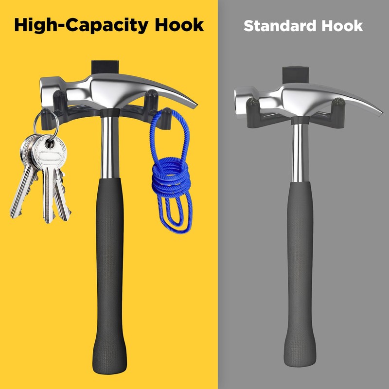 LITGURU Tool Hook for Lifetime Shed Accessories: 12 Pcs ABS