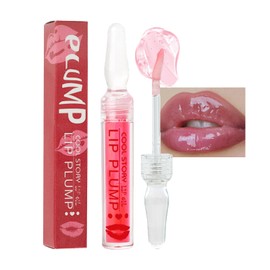 Moisturizing Lip Oil Hydrating Lip Glow Oil,No-Sticky Lip Gloss Lip Balm Lip Care Oil Tinted Clear Lip Plumper, Pink Lip Glaze Glossy Lip Make up For Dry Lip