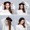 WinsGreat Beret Women's Knit Artist Hat, Wool Blend, Size Adjustable,