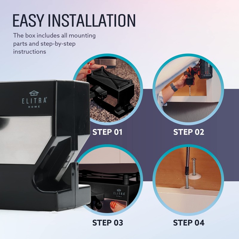 ELITRA HOME 3 in 1 Under the Cabinet Electric Can