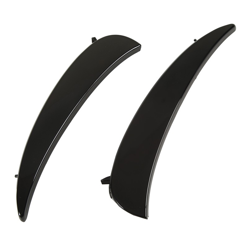 Gloss Black Front Bumper Fog Grille Air Vent Trims Replacement