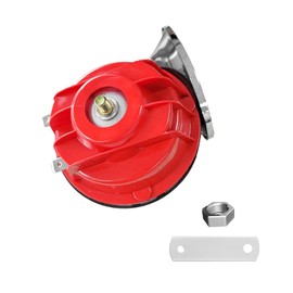 300DB Super Loud Car Horn, 12V Waterproof Car Air Electric Snail Horn, Auto High Low Tone Horn Replacement, Universal Accessories for Car, Motorcycle, Truck, Bike, Boat (Red TZ-102)