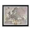 Push Pin Travel Maps Executive Europe with Black Frame and