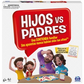 Spin Master Hijos vs Padres, Juego clásico de Preguntas para Toda la Familia, Hijos vs Padres para niños a Partir de 6 años