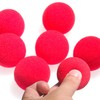 Prmape Pack of 10 Red Sponge Balls, Magic Sponge Balls,