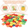MXTIMWAN Creative Mosaic Puzzle, Wooden Pattern Blocks Set