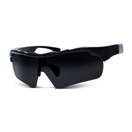 👓 Sun & Sound Smart Sunglasses Combine On Trend Classic Sunglasses with UV400 Protective Lenses and Built-In Bluetooth Premium Open Ear Speakers for Hands Free Communication - (SM-MED) SPORT/BLACK