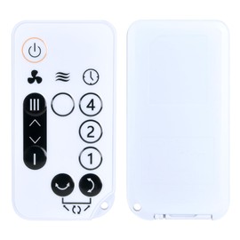 TCNOUMT Table Fan Remote Control Suitible for Woozoo Silent & Portable Table Fan PCF-SC15T, White, fit for 5-Speed Globe Fan Remote Control