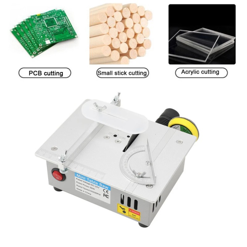 Mini Desktop Table Saw DIY Electric Woodworking Saw Kit for