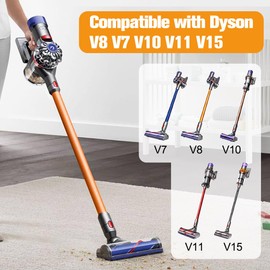 DrRobor Wand replacement Parts for Dyson V7 V8 V10 V11 V15 Stick Vacuum Cleaner, Vacuum Extension Tube Quick Release Wand Replacement Part 28.5 in -ORANGE