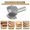 SpeTool 1/4" Shank Bowl & Tray Router Bit 3/4 Cutting