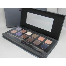 Mally Ageless Beauty Eyeshadow Palette, VI 12 Eyeshadows Double Ended Brush NIB
