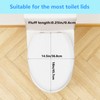 Comfortable Soft Plush Toilet Lid Cover for Bathroom, Machine Washable