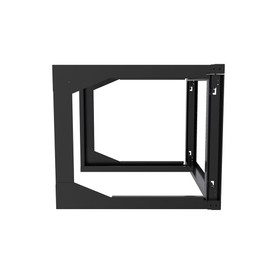 NavePoint 9U 23-inch Width 4-Post Open Wall Rack - Open Frame Rack with Cage Nut for 19 Inch Equipment, Server Rack 100lbs Weight Capacity, Wall Mount, RU Markings