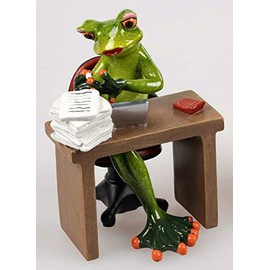 Formano Frog Woman at Desk Office Colleague