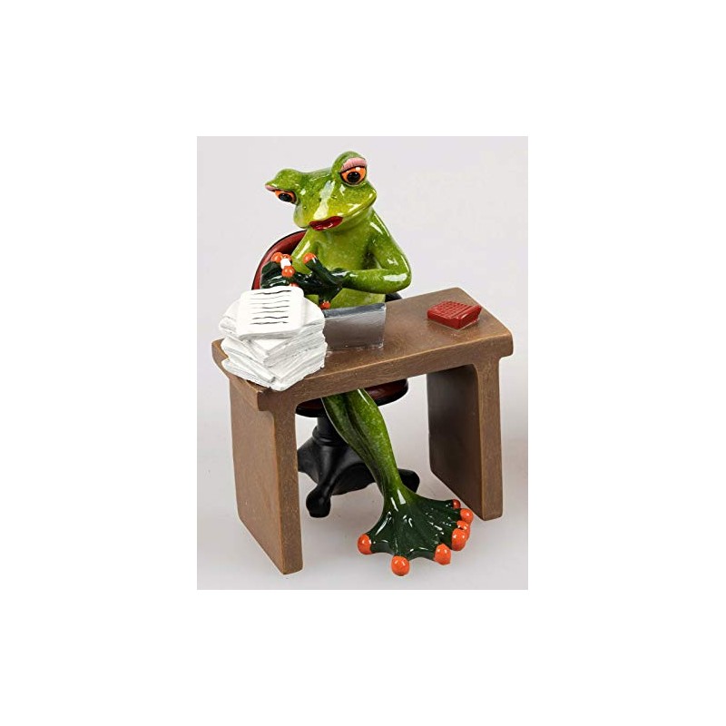 Formano Frog Woman at Desk Office Colleague