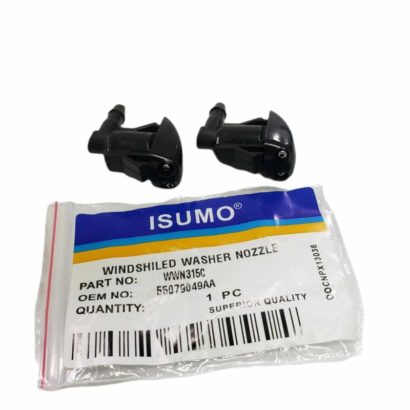 ISUMO Set 2 Windshield Washer Nozzle Front Dual Holes Fits: