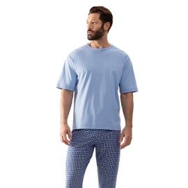 Mey Springvale 20430 Men's Homewear Shirts Sleepwear, sky blue