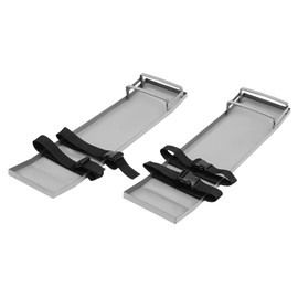 Undercat Concrete Knee Boards 30'' x 8'' Stainless Steel Kneedboards Concrete Pair Moving Sliders with Board Straps for Concrete Finishing