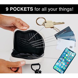 JACLOUD Crossbody Bags Sling Purses for Women Trendy, Convertible Multi Position Waist Pack Sling Bag for Women Cross Body (black), Medium, JA23YMX04