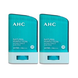 AHC Natural Perfection Double Shield Sun Stick 22g Green 2 SPF50+ PA++++ / AHC 내추럴 퍼펙션 더블 쉴드 선스틱 22g 초록 2개 SPF50+  PA++++