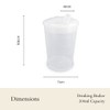 Plastic Beaker with Drinking Lid | Adult Drinking Cup Drinking