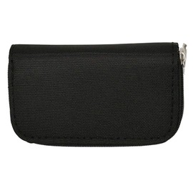 Memory Card Carrying Case - Suitable for SDHC and SD Cards, Mixtecc 8 Pages and 22 Slots Card Holder Bag Wallet Bag (2PCS-Black)