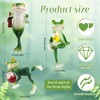 Znnhnn Hanging Frogs, Flower Pot, Hanging Frogs, Decorative Figures (Green-3)