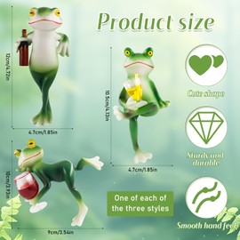 Znnhnn Hanging Frogs, Flower Pot, Hanging Frogs, Decorative Figures (Green-3)