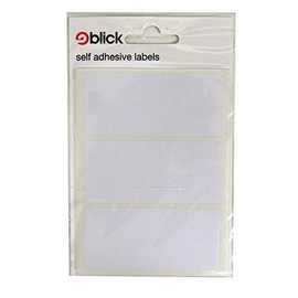 Blick White Sticker 34 mm x 75 mm (21 Stickers)