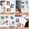 4×6" 6Pack Black Magnetic Photo Frames for Fridge with Strong