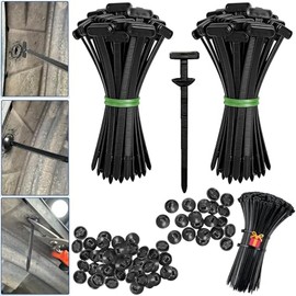 450PCS Cinchos de Plastico, hebillas de nailon universales para bridas de cables, bridas autoblocantes, adecuadas para uso en la oficina, el hogar y a