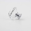 MDPLY 5 Pack Crystal Glass Cabinet Knobs-30mm Diamond Shape Pulls